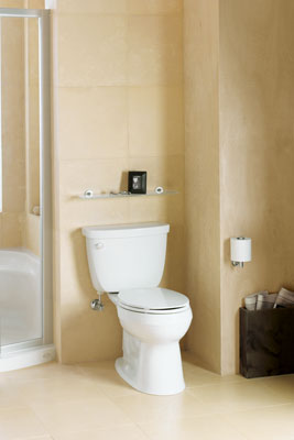 Kohler’s ultra low flush models (ULF) feature exceptional flushing power while saving water.